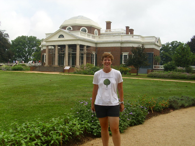 Meg at Thomas Jefferson’s home, Monticello, in Charlottesville, Virginia.